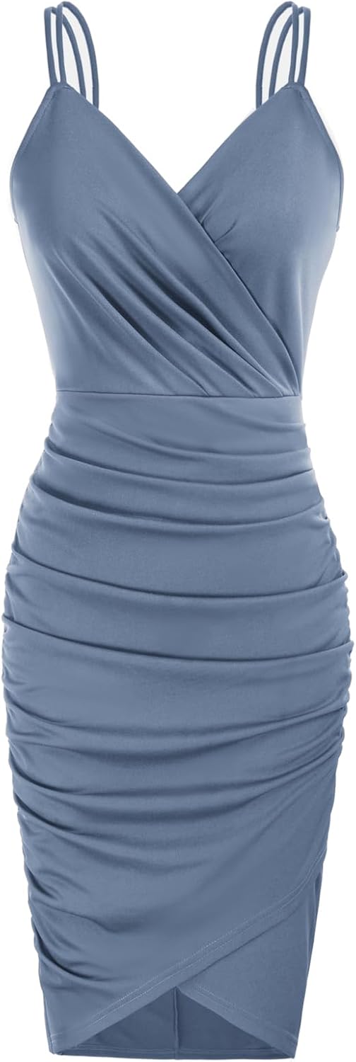 GRACE KARIN Wedding Guest Sexy V-Neck Cocktail Dress