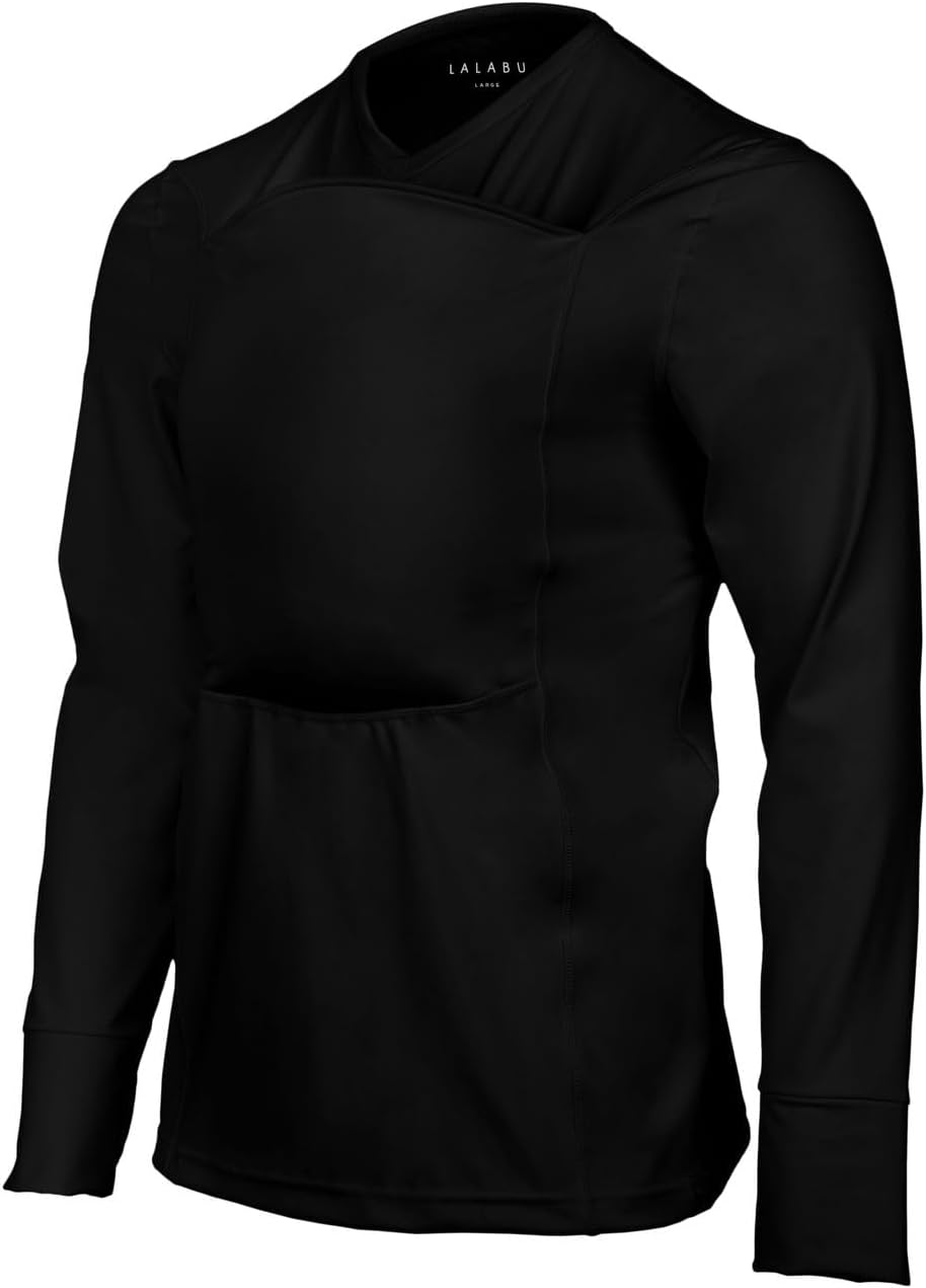 Lalabu Dad Shirt: Hands-Free Baby Carrier for Dads Comfort