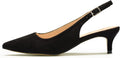 Low Kitten Heels Women's Slingback Pumps - Comfortable All Day Wear 2