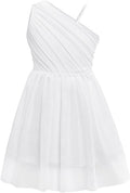 Girls One Shoulder Tulle Dress for Special Occasions - Party