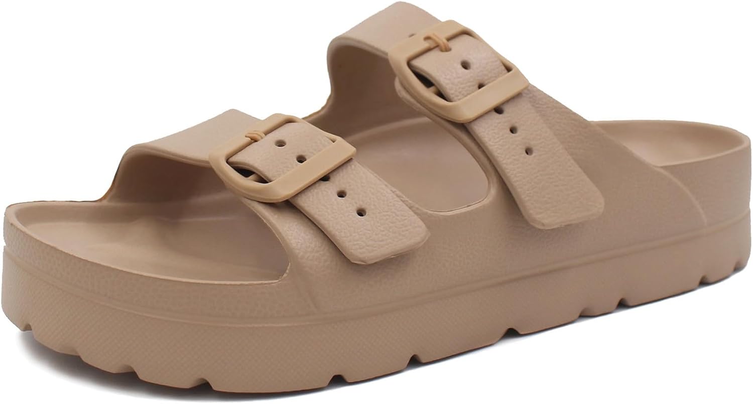 L LOUBIT Women's Platform Sandals with Arch Support for Comfort