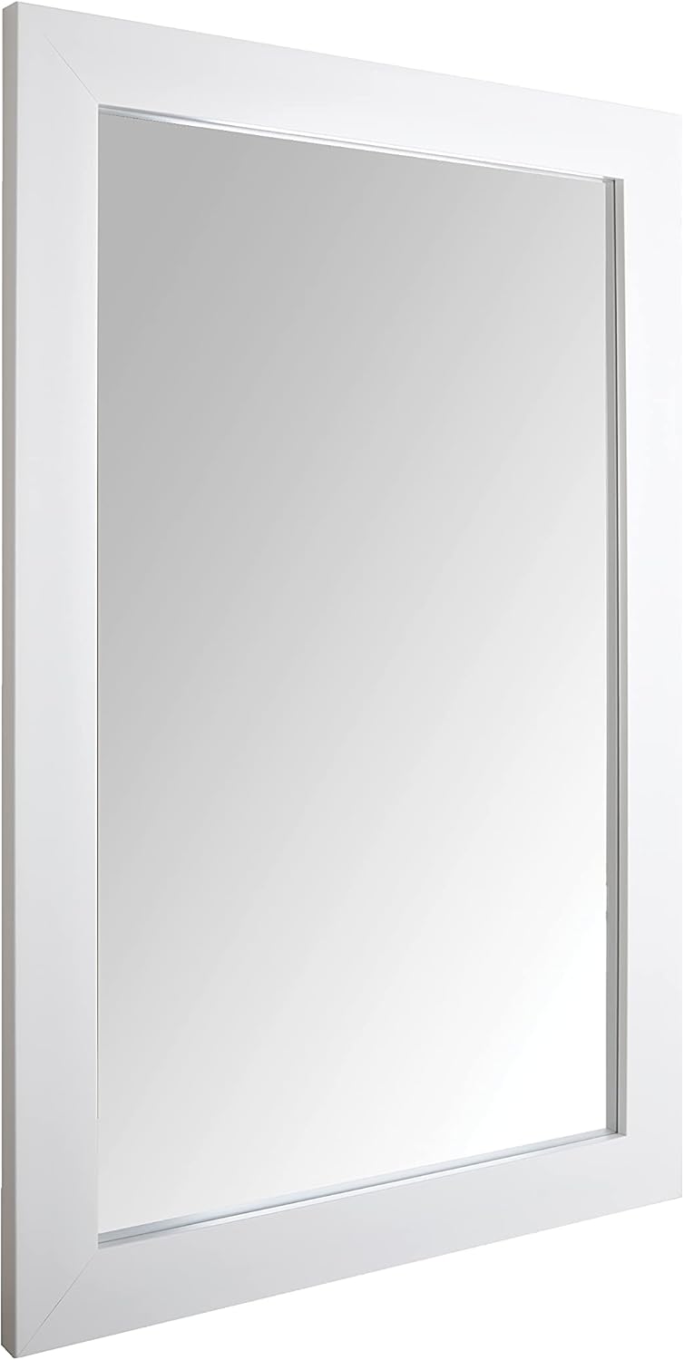 Rectangular Wall Mount Mirror 24x36 with Wide Trim for Home