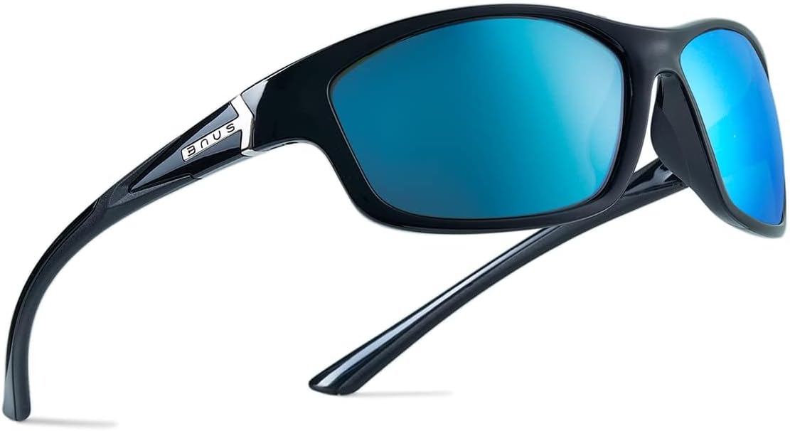 B.N.U.S Polarized Sunglasses with Corning Glass Lenses for All