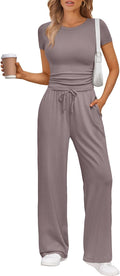 Trendy Queen 2 Piece Summer Sweatsuit Lounge Set - Athleisure