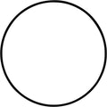 Sweetcrispy Round Bathroom Mirror 24 in Black Metal Frame - Modern