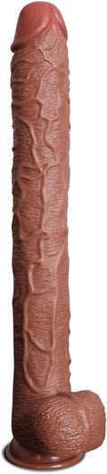 16.93 Inch Super Long Dildo Realistic Huge Black Anal Dildo - Deep