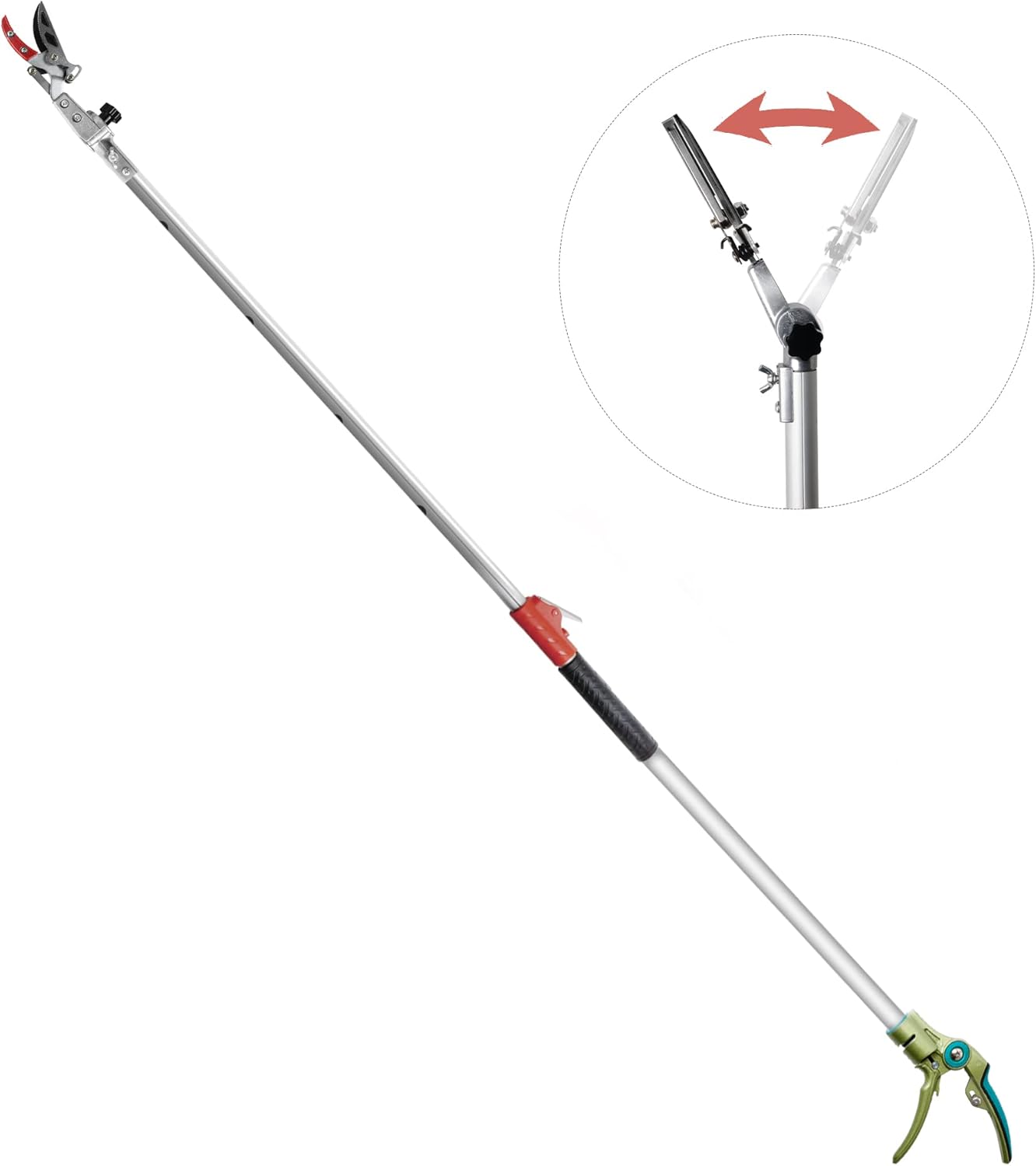 GARTOL Pruner for Garden with Telescopic Pole & Rotating Head