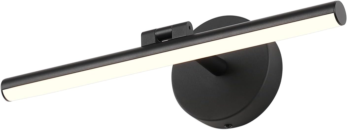 Hardwired Adjustable Lighting Matte Black LED Picture Lights 15.7in