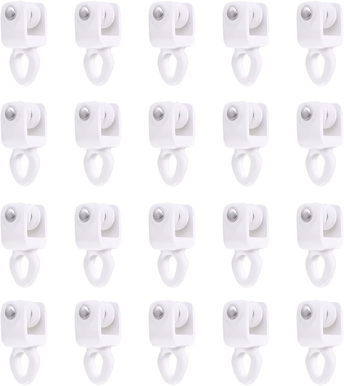 Ultimate Glide: 20-Pack Heavy Duty Curtain Track Gliders by ZSTARR