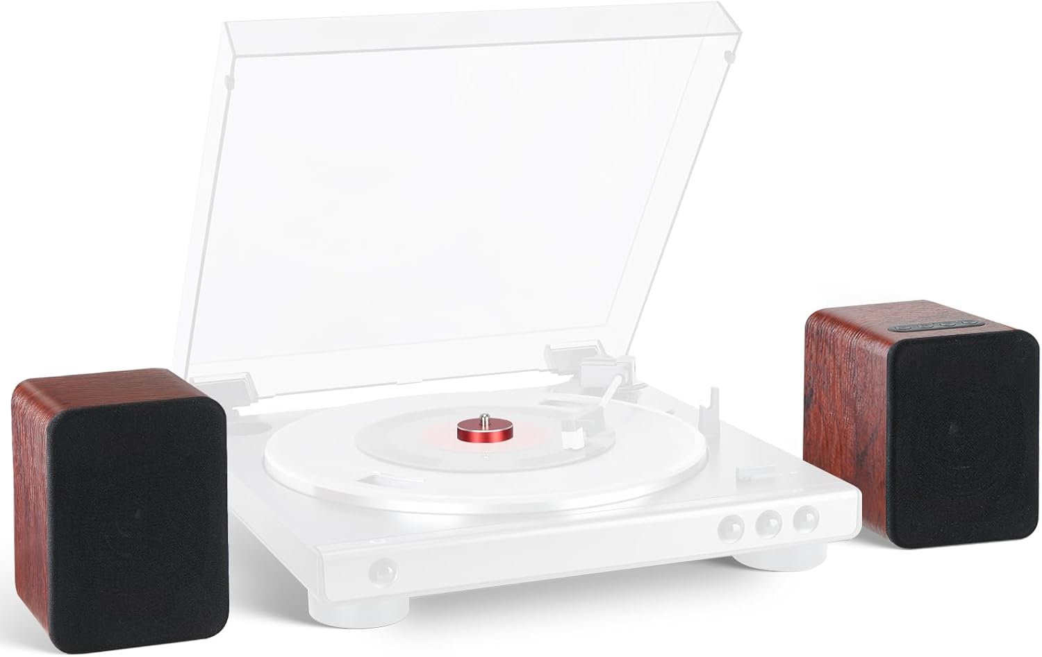 Saiyin Speakers for Vinyl Record Player with Bluetooth and AUX