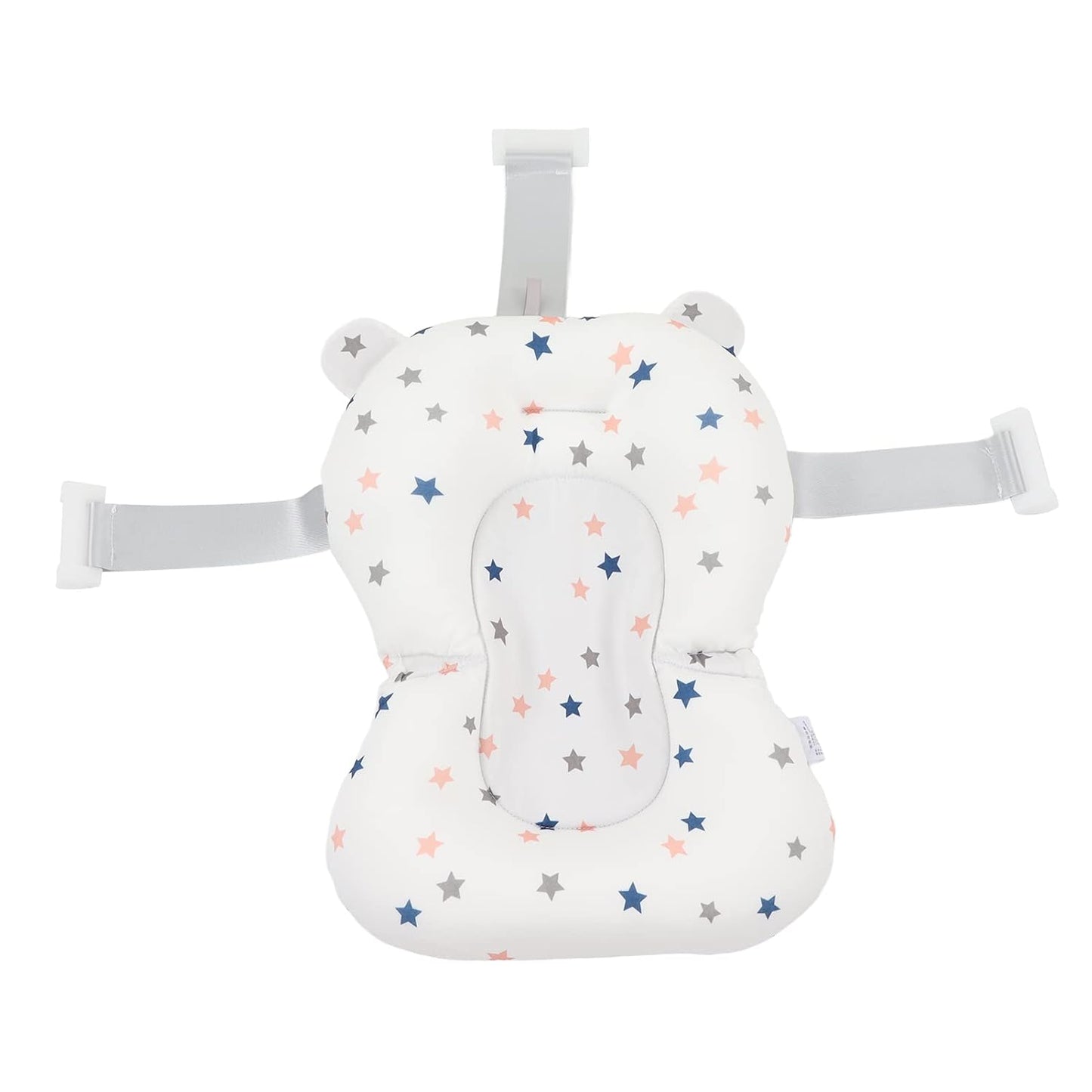 Safe & Soft Infant Bath Pillow - White Stars