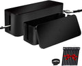 ShellKingdom Cable Management Box 2 Set - Tidy Power Strip Storage
