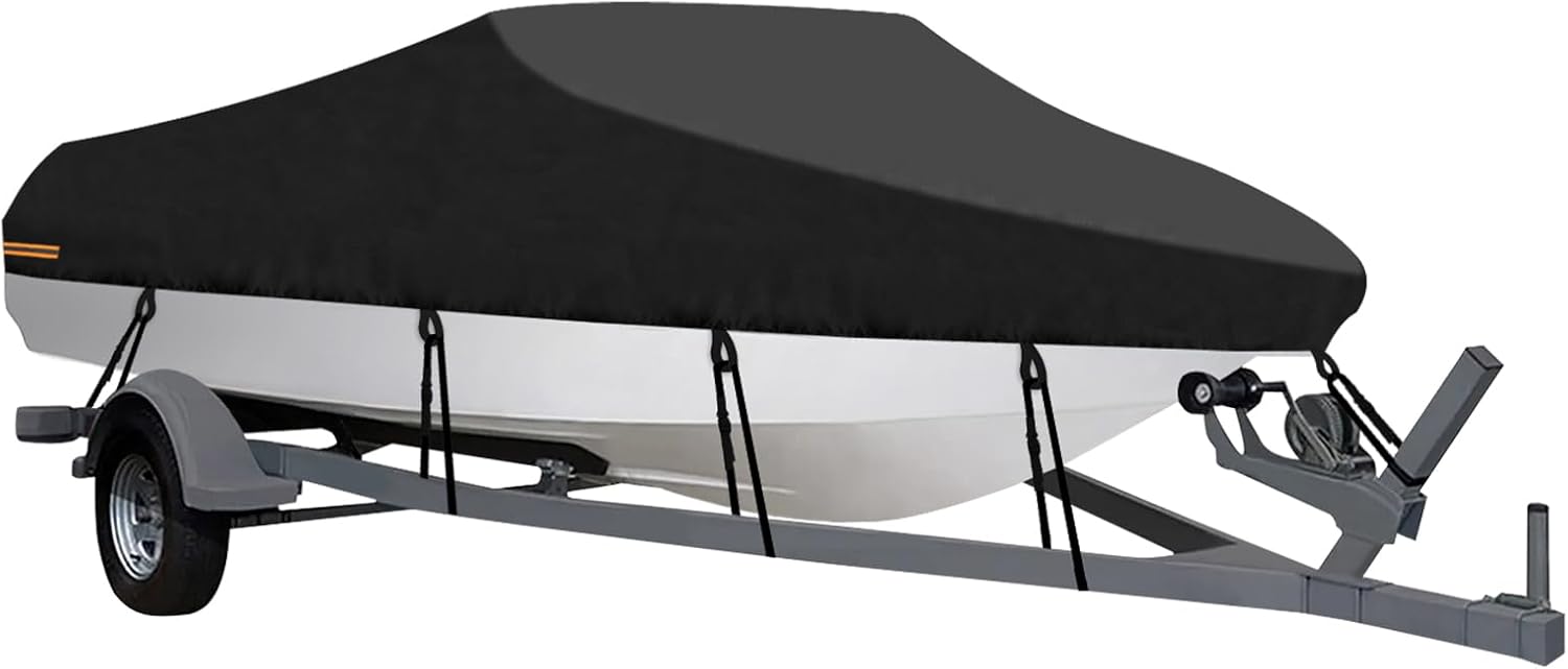 OutdoorLines Waterproof Boat Covers for 12-14 Ft Boats