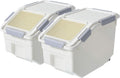Dog Food Storage Container 2 Pack - Large Airtight 10 LB Bins