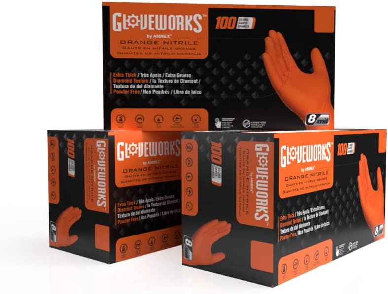 GLOVEWORKS Heavy-Duty Nitrile Gloves for Ultimate Protection
