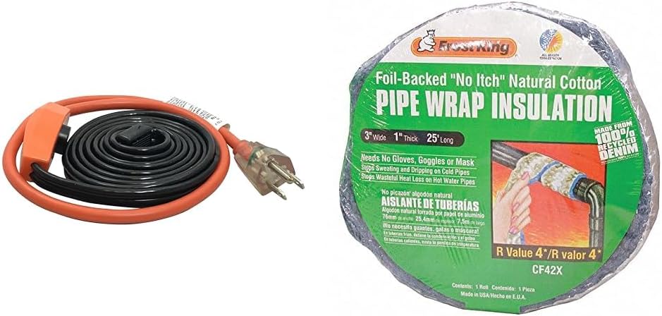 Frost King Automatic Electric Heat Kit and Foil Backed Pipe Wrap