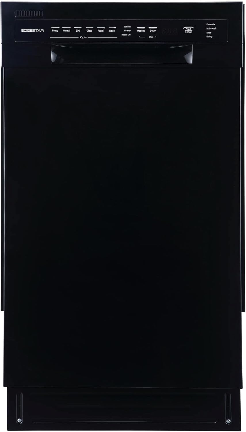 EdgeStar 18 Inch Wide Built-In Dishwasher for 8 Place Settings