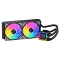 Snowman Aio Liquid CPU Cooler 240mm Dual Fans - Quiet High Flow