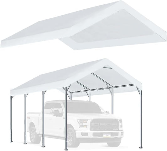 10'x20' Carport Canopy Top - White, Ball Bungees