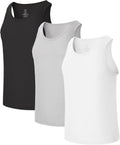 BAMBOO COOL Men's Tank Top Undershirts 3 Pack - Moisture Wicking Fit