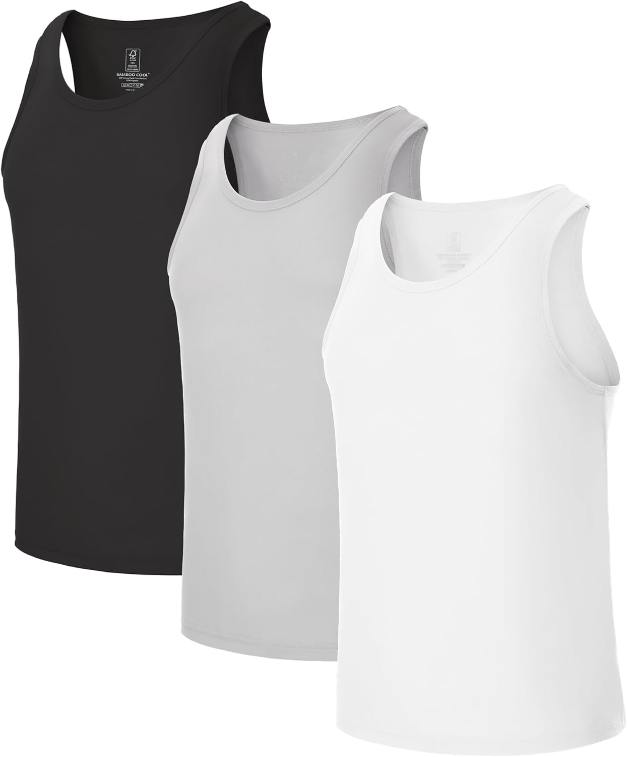 Bamboo Cool Men's Tank Top Undershirts for All-Day Comfort