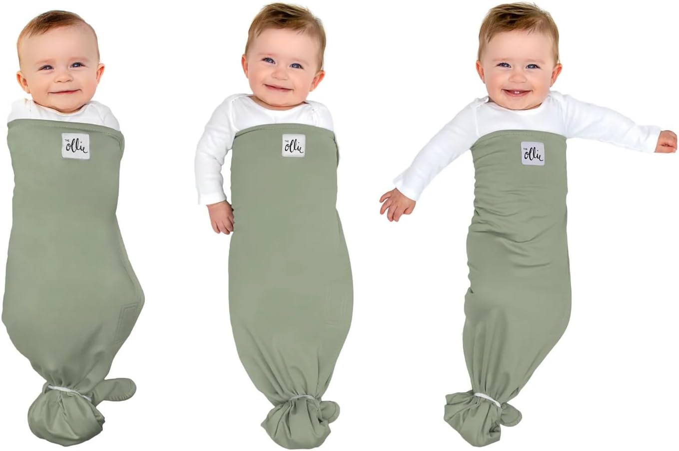 The Ollie Swaddle Adjustable Baby Swaddle for Newborns