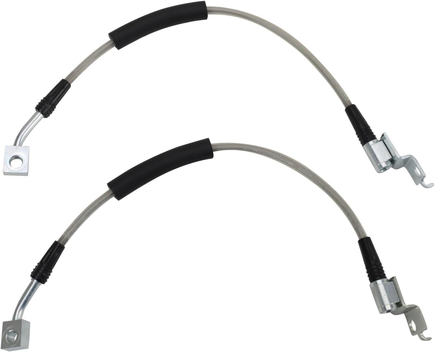 TRQ Front Performance Brake Hose Set for Jeep Cherokee & Wrangler