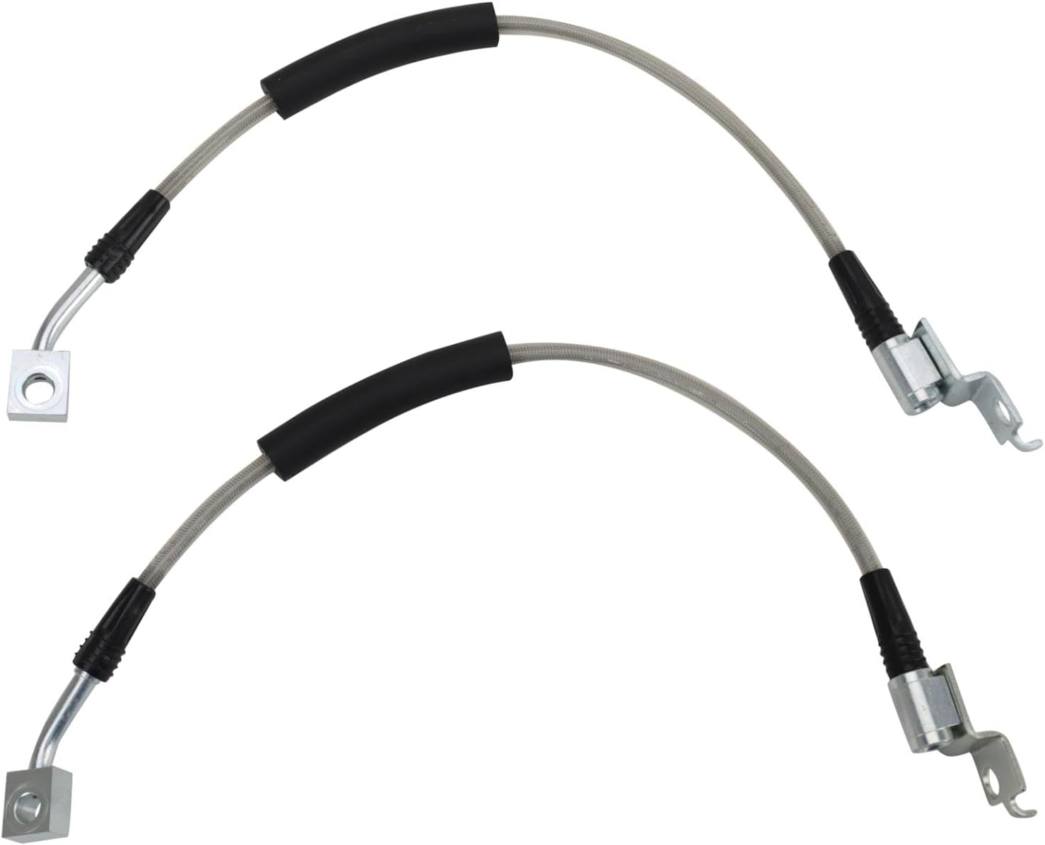TRQ Front Performance Brake Hose Set for Jeep Cherokee & Wrangler