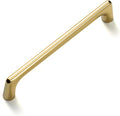 Shining Golden Cabinet Pull Modern Minimalist 5ft Hole Center - 6 Pack