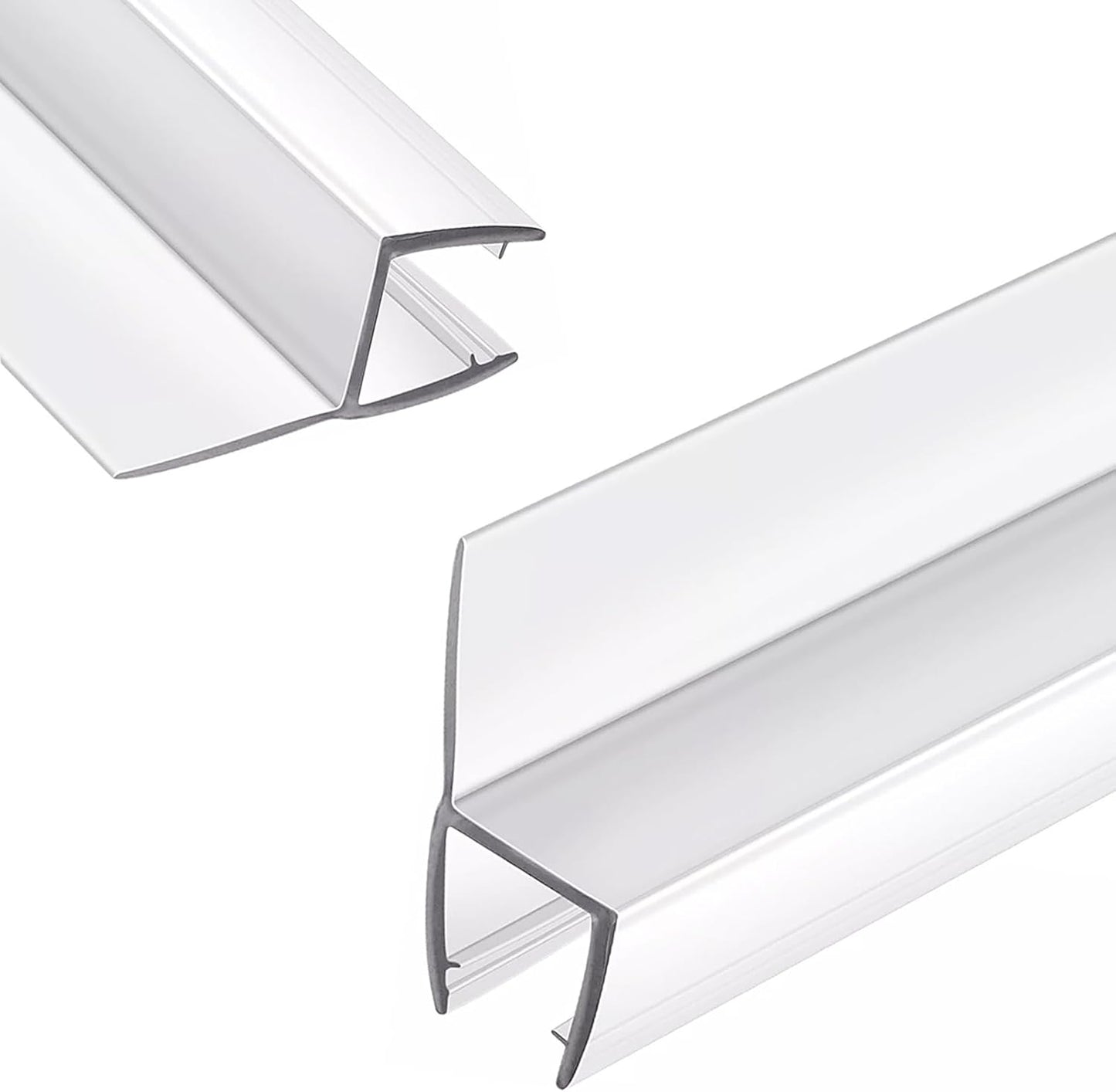 2 Pack Shower Door Side Seal Strip for 1/2 Inch Glass Doors