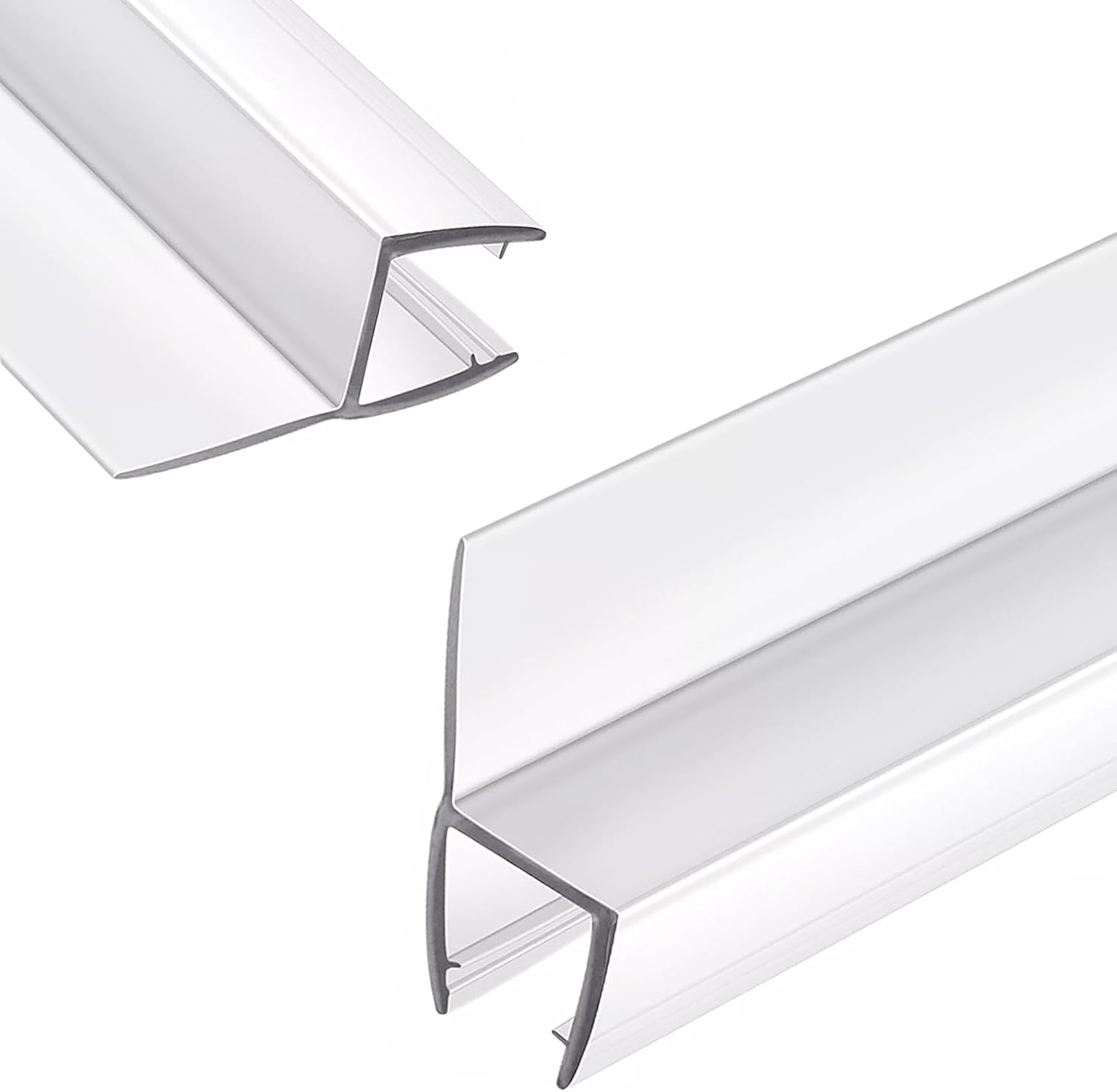 2 Pack Shower Door Side Seal Strip for 1/2 Inch Glass Doors