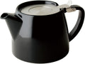 FORLIFE Stump Teapot 18-Ounce Black Graphite - Compact 2-3 Cup Teapot