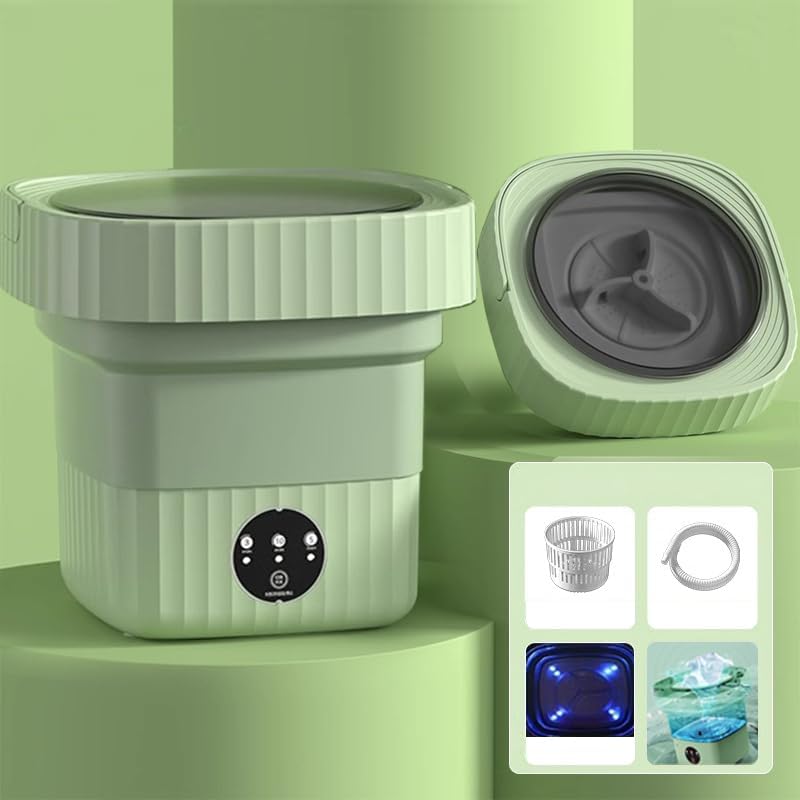 Mini Washing Machine with Spin Basket - Portable & Efficient