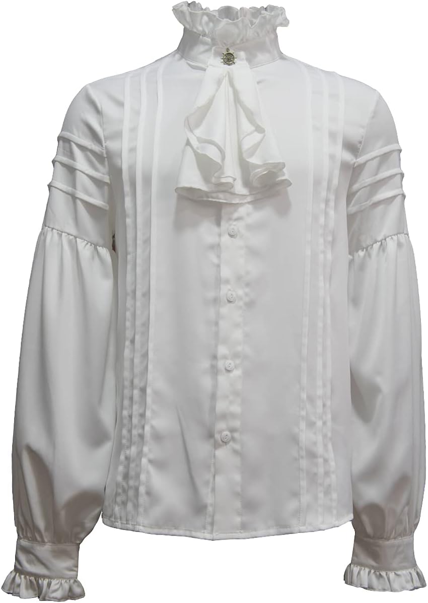 Mens Steampunk Renaissance Shirt for Gothic Pirate Costumes