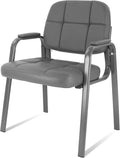 CLATINA Classic Reception Chair with Padded Armrests - Sturdy Guest