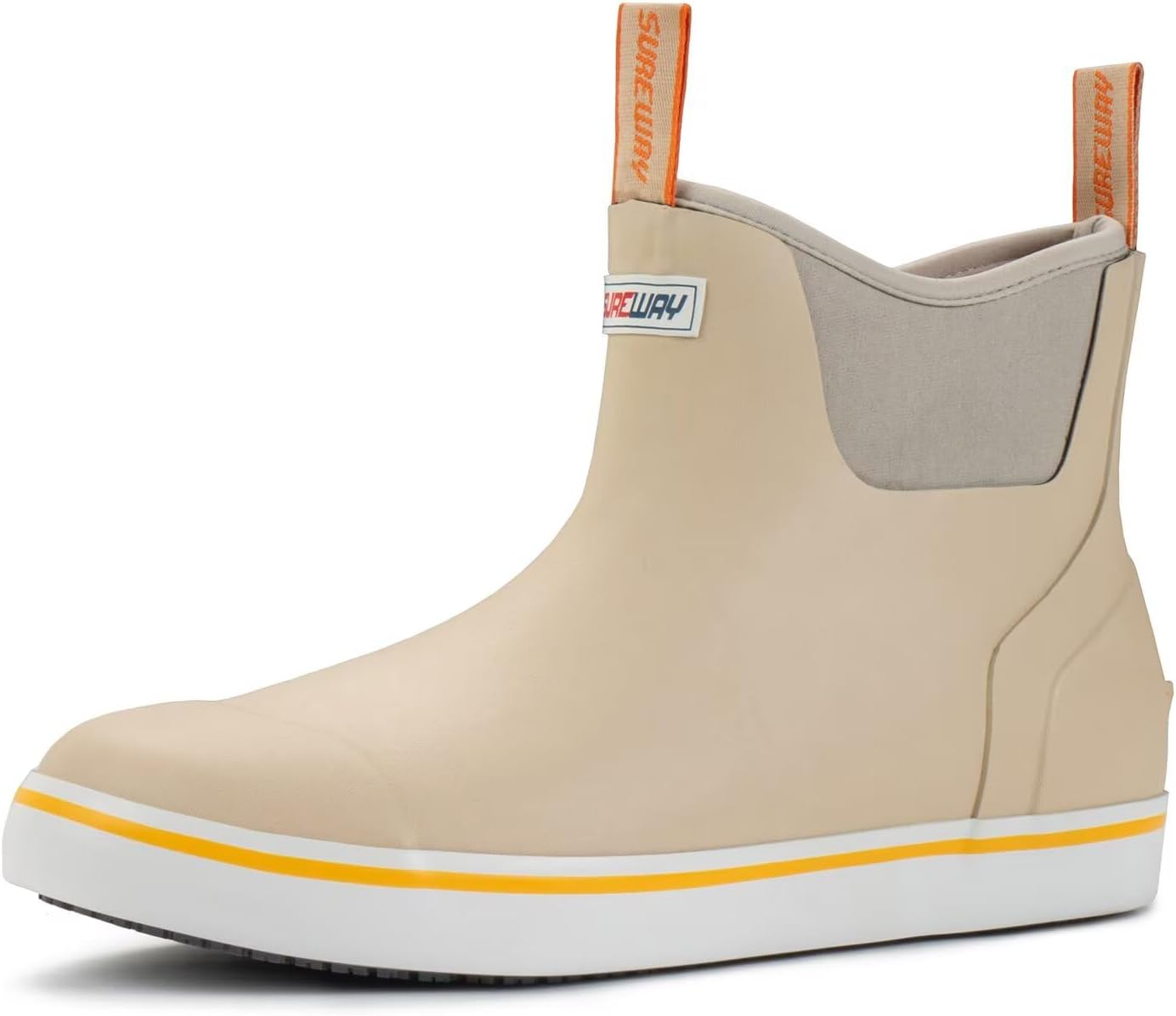 SUREWAY Men's Deck Boots: Non-Slip Fishing & Waterproof Design
