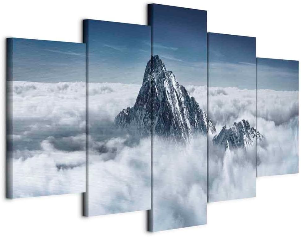 Acoustic Canvas Wall Art Nature Mountains 40x20 in - 5pcs Set