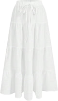 Verdusa Women's Flared Ruffle Maxi Skirt for Effortless Summer Style