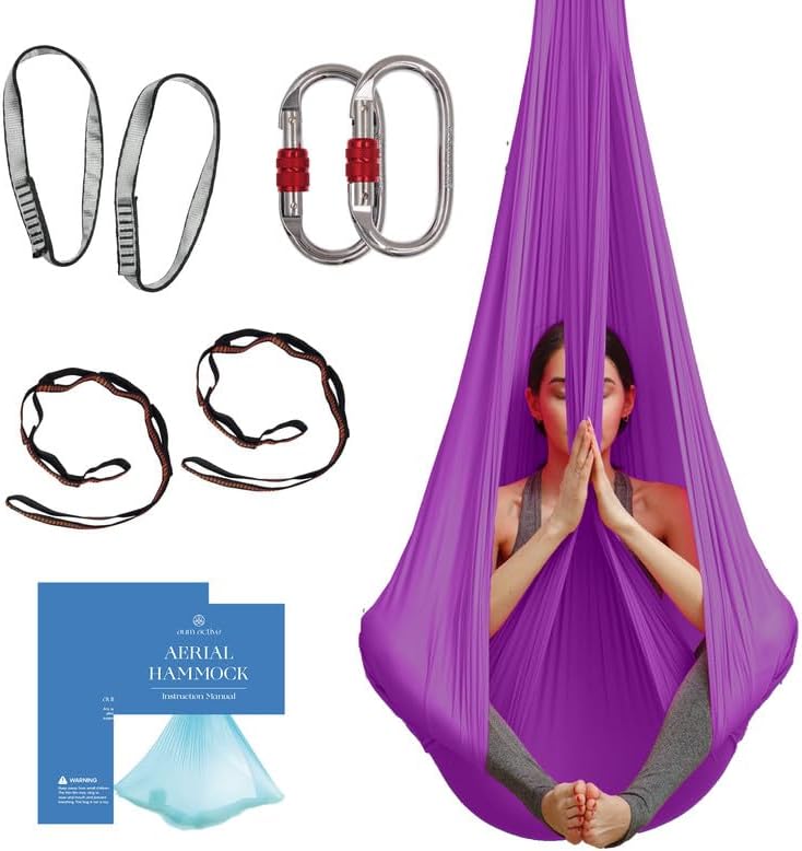 Aerial Silk Yoga Hammock & Swing for Home Inversion Exercises