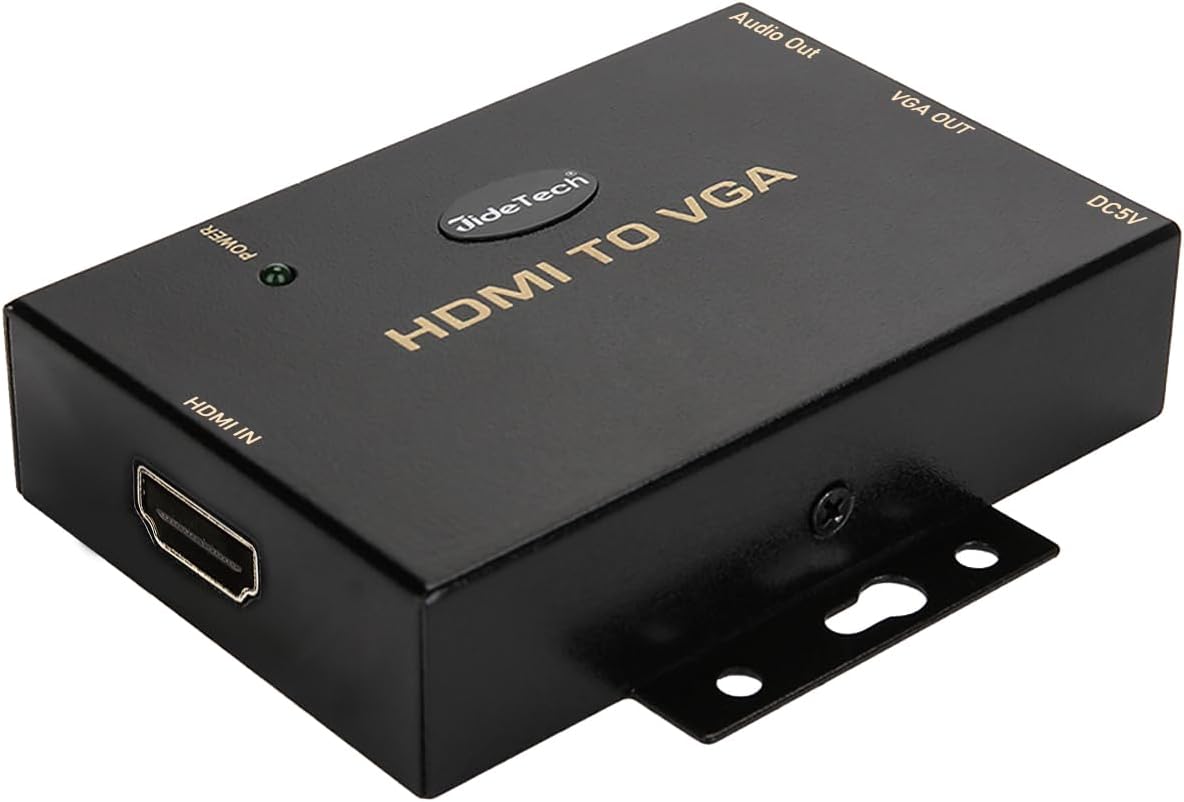 HDMI to VGA Converter with Audio Support for 1080P Displays