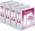 Cardinal Performer 3-Ring Binders 3 in 4-Pack - High Capacity Durable