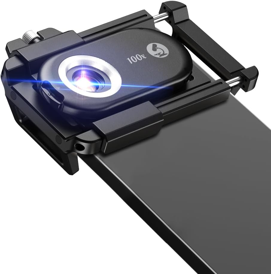 100X Phone Microscope with CPL Lens for iPhone and Android
