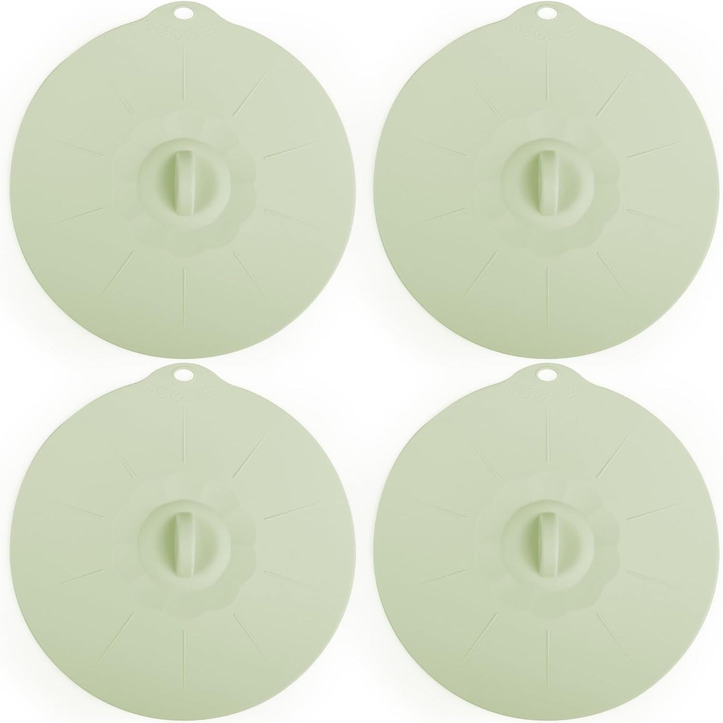 VEELAM 4 Pack Silicone Lids - Microwave Splatter Cover!