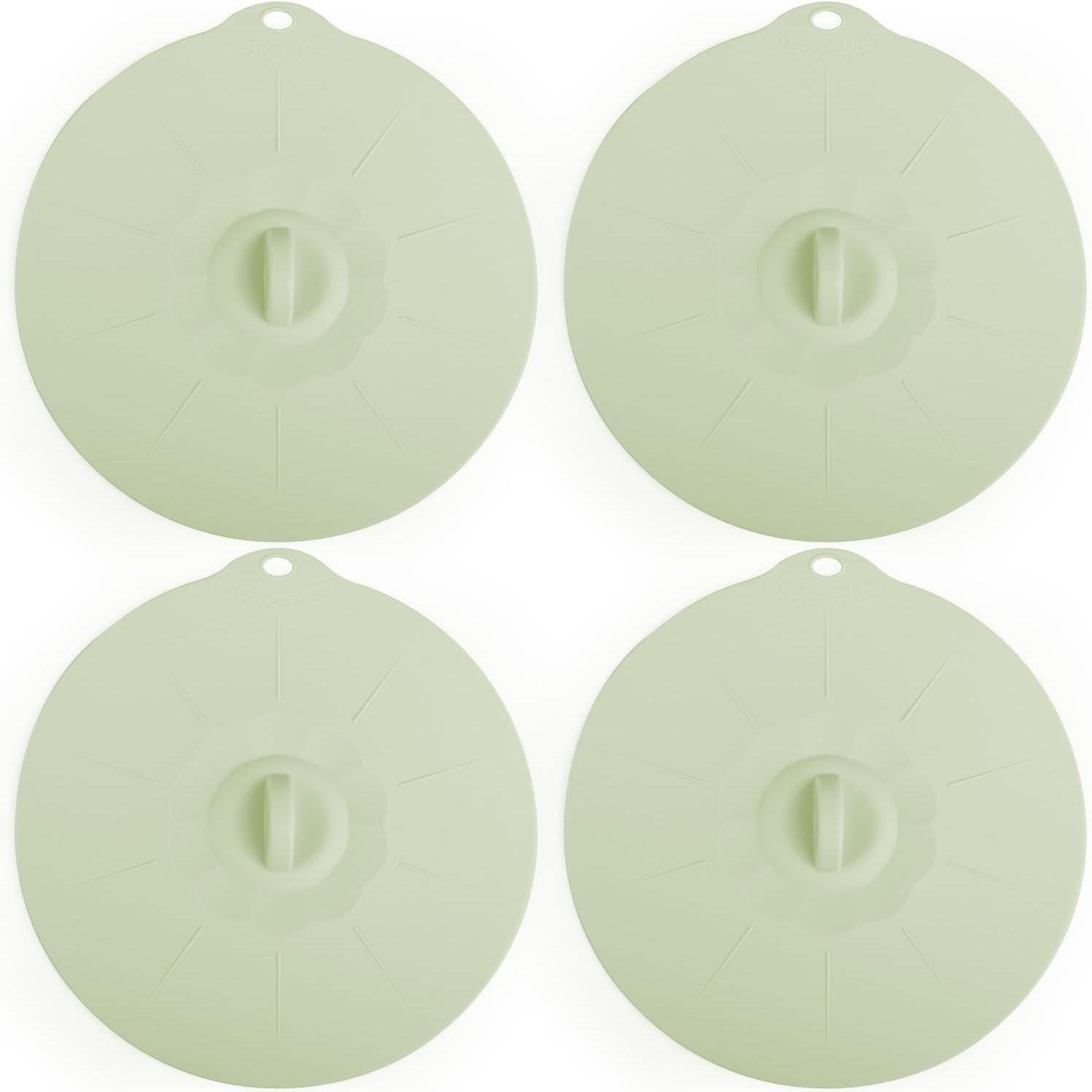 VEELAM 4 Pack Silicone Lids - Microwave Splatter Cover!