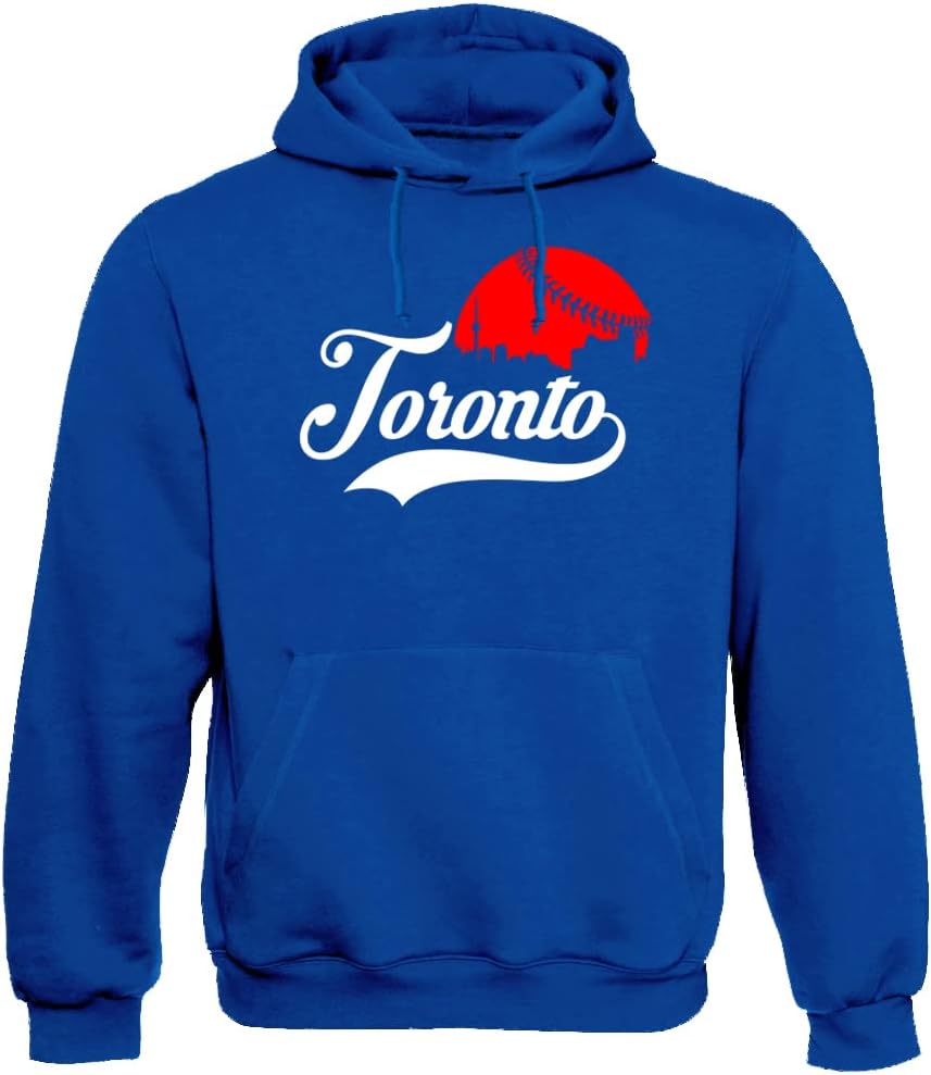 Xtreme Apparrel Cityscape Skyline Men's Hoodie for Baseball Fans