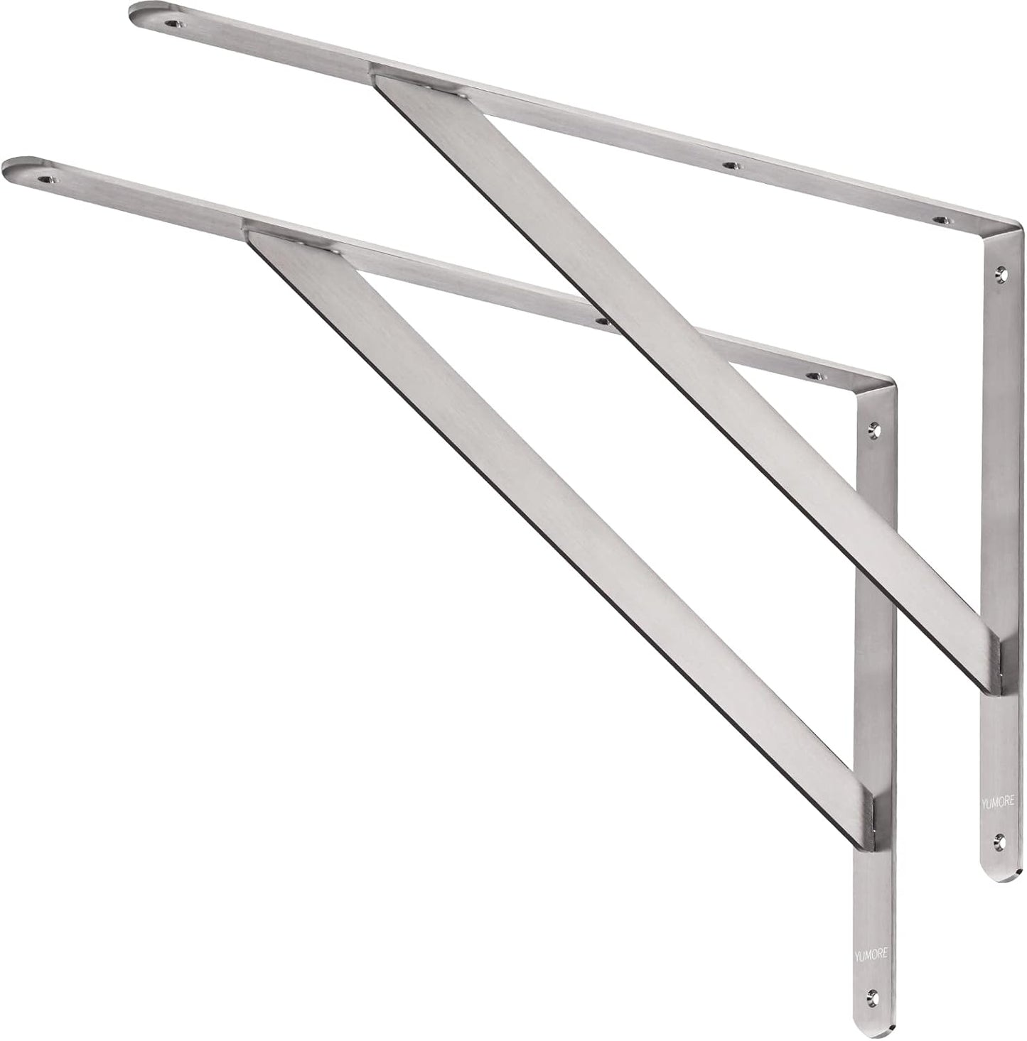 YUMORE Heavy Duty Shelf Bracket 20in for Sturdy Support