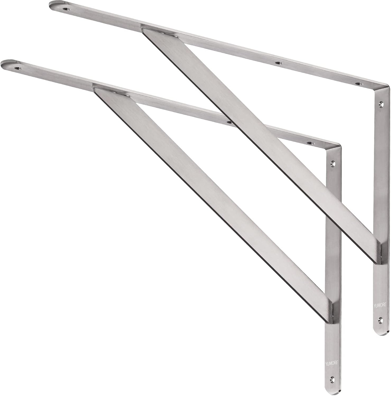 YUMORE Heavy Duty Shelf Bracket 20in for Sturdy Support