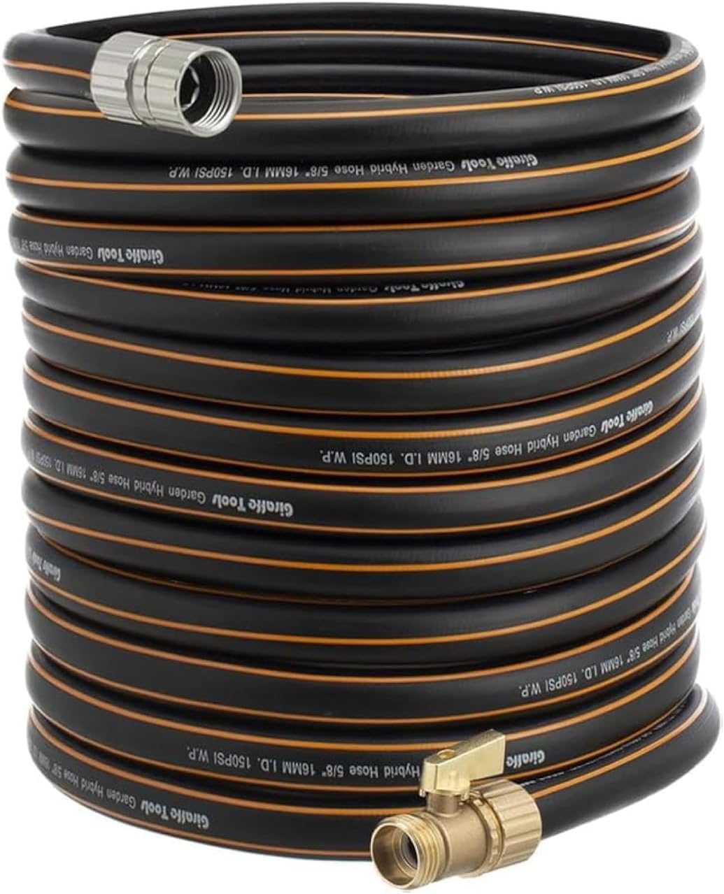 Giraffe Tools Hybrid Garden Hose 75ft Flexible Heavy Duty Design