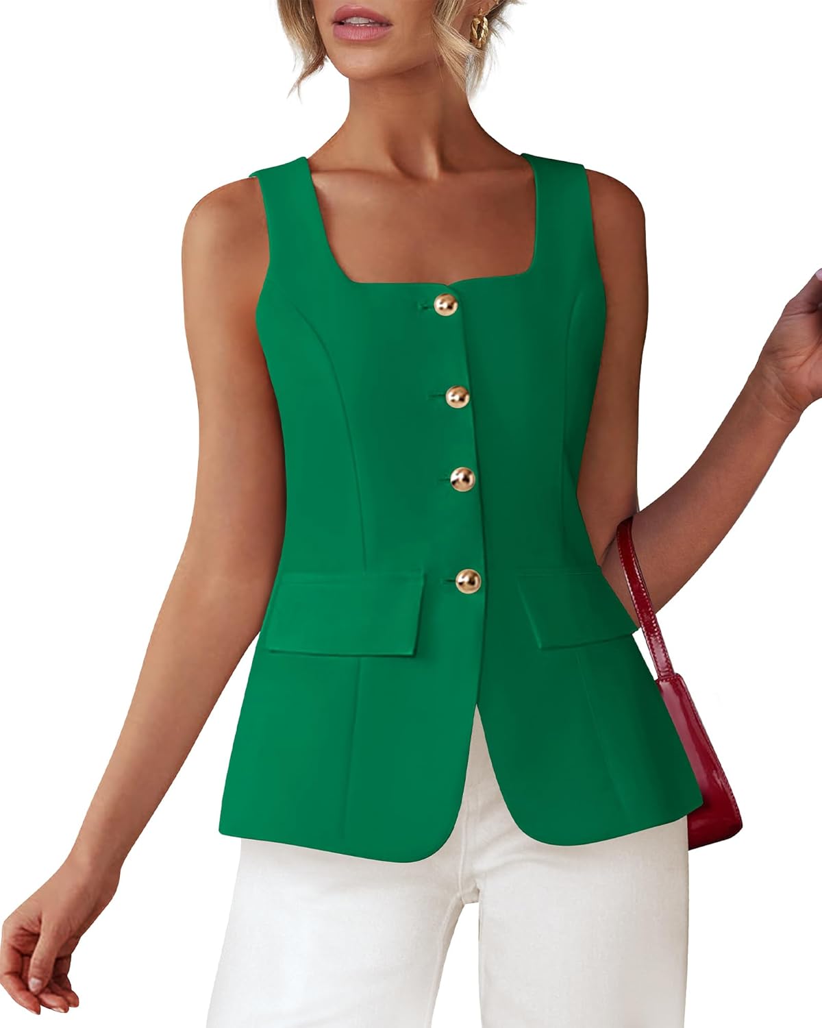 Stylish Womens Sleeveless Suit Vests for Business and Casual Wear