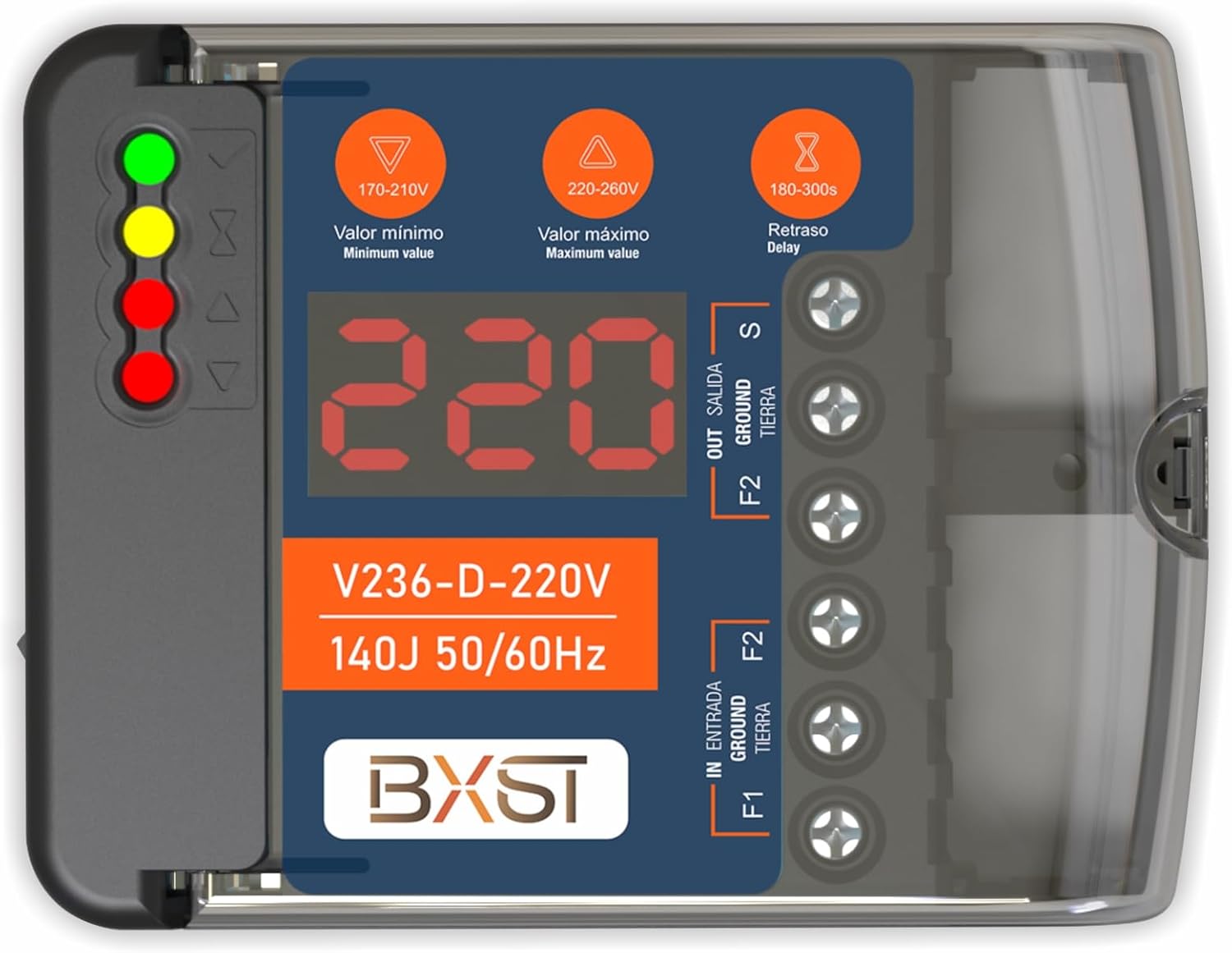 BXST Heavy Duty Wiring Surge Protector with Adjustable Voltage